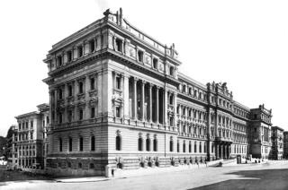 Il Palazzo del Poligrafico dello Stato nel 1914, edificio liberty originale